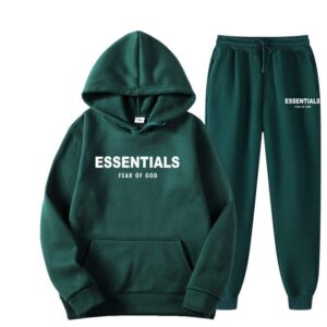 Essentials Fear of God Green TrackSuit