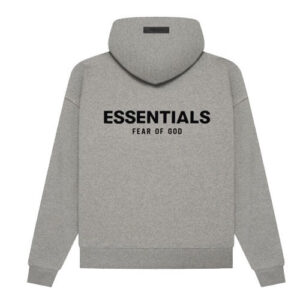 Essentials Dark Oatmeal Hoodie Gray