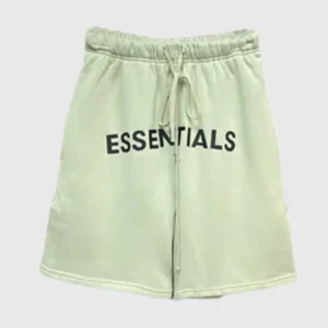 Fear of God Essentials Logo Shorts Green