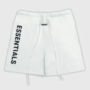 Fear of God Essentials Logo Shorts White